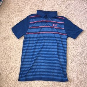 boys under armour golf shirt